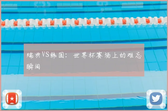 瑞典VS韩国:世界杯赛场上的难忘瞬间