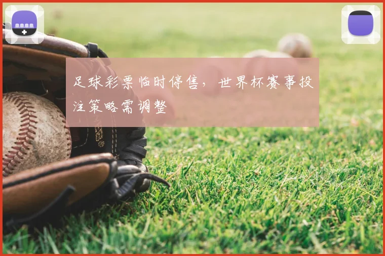 足球彩票临时停售，世界杯赛事投注策略需调整
